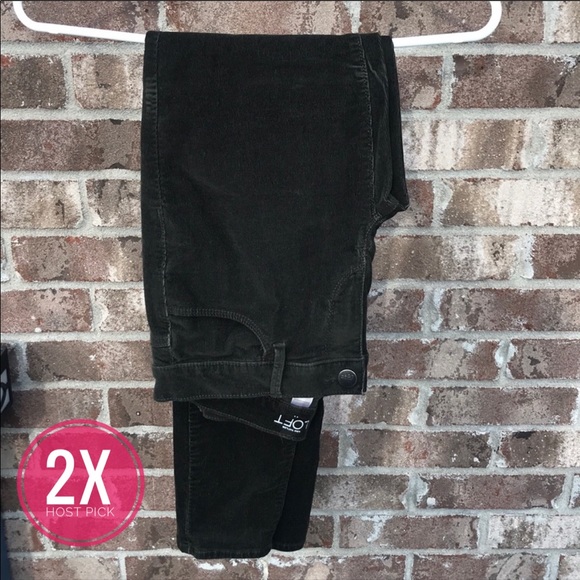 ❎DONATED❎ Loft Outlet OLIVE Modern Skinny Cords - Picture 3 of 8